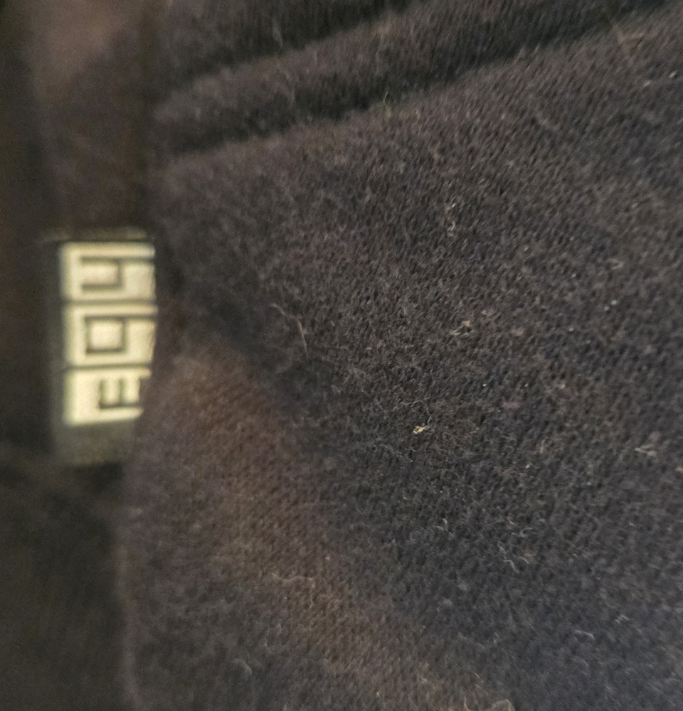 Hide ☠️ Seek Black Hoodie w/Blue Accents Headphones hood Strings SzM - Picture 5 of 7
